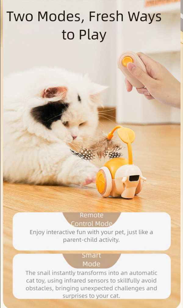 Remote Control、Automatic Dual-Mode Cat Toy, Feather Toy Car