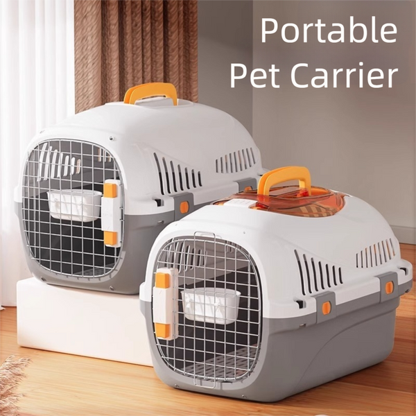 Two-Door Top-Load Hard-Sided Pet Travel Carrier, 49 cm