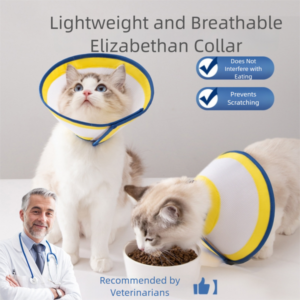Mesh Plastic Pet Recovery  Collars & Cones Adjustable Elizabeth E-Collar